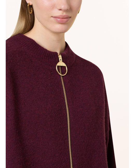 Barbour Purple Oversized-Pullover