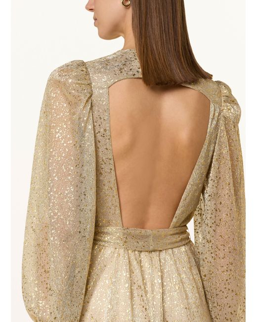 Ba&sh Natural Kleid CALA in Wickeloptik mit Cut-out