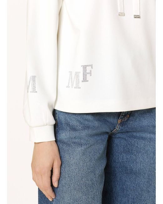 Monari Natural Sweatshirt mit Schmucksteinen