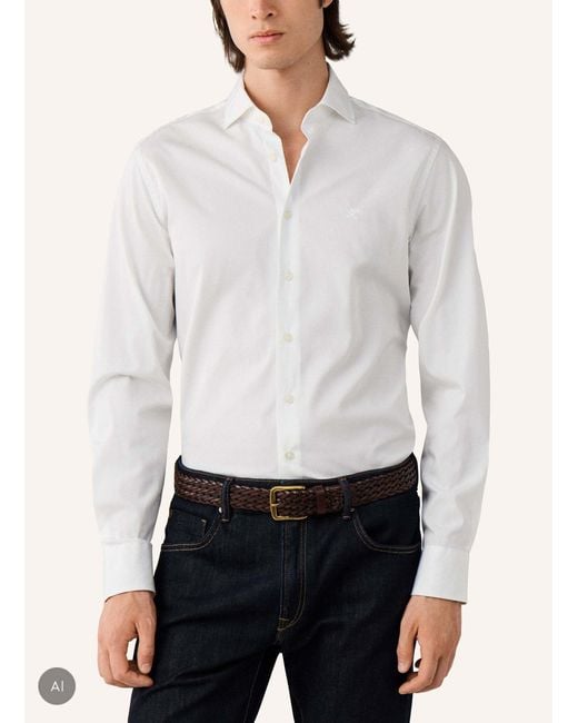 Hackett Freizeithemd CITY SOLID EOE in White für Herren