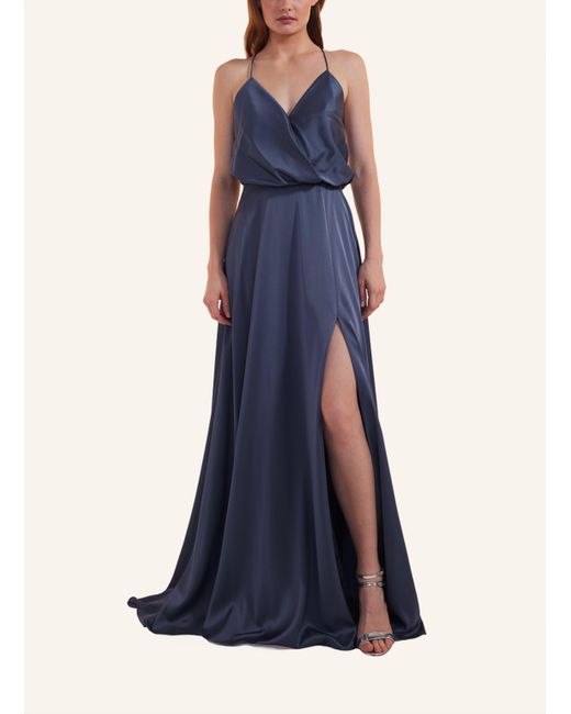 Unique Blue Kleid LUXE SLIP DRESS