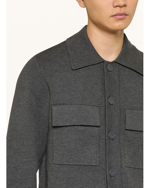 Sandro Strick-Overjacket in Gray für Herren