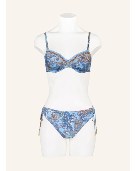 Maryan Mehlhorn Blue Bügel-Bikini-Top MAJORELLE
