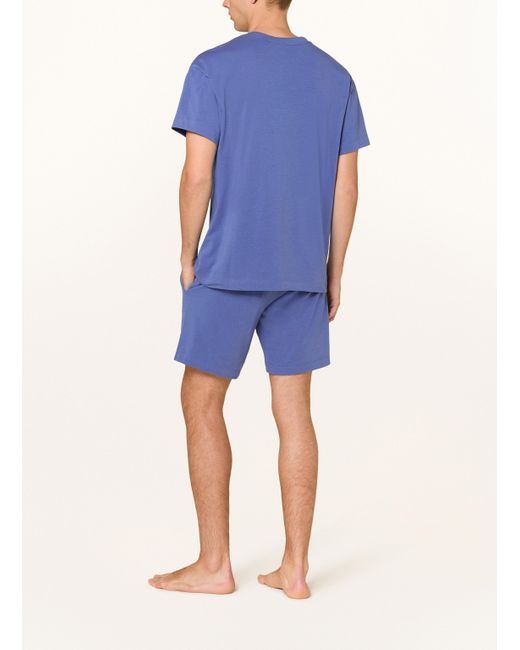 HUGO Schlafshorts LAZE in Blue für Herren