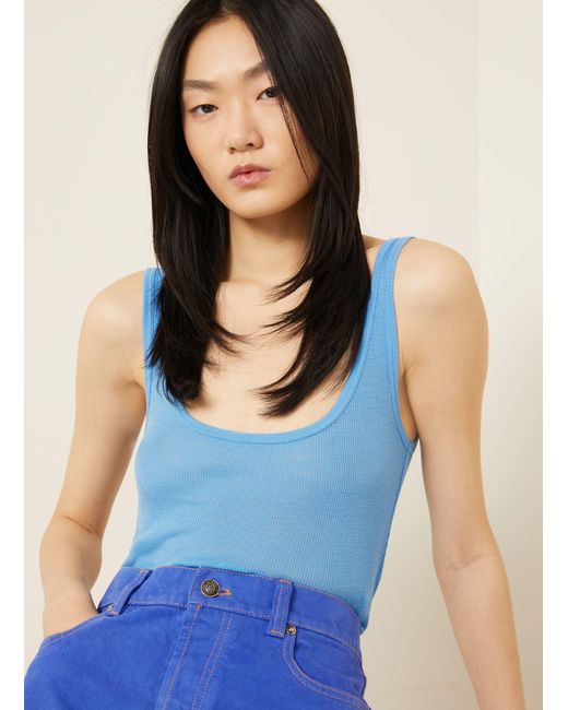 Versace Blue Top