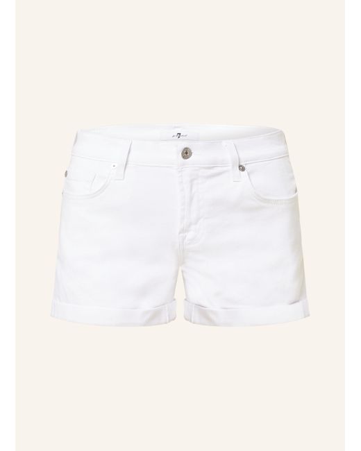 7 For All Mankind Natural Jeansshorts