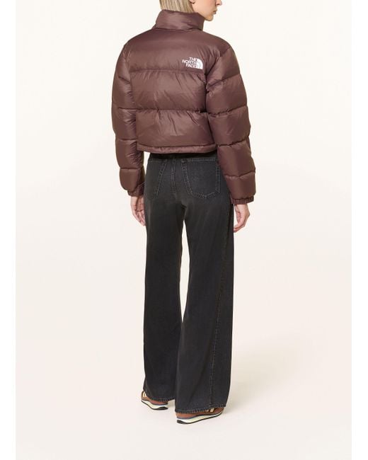 The North Face Brown Cropped-Daunenjacke