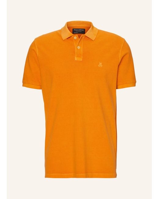 Marc O' Polo Piqué-Poloshirt Regular Fit in Orange für Herren