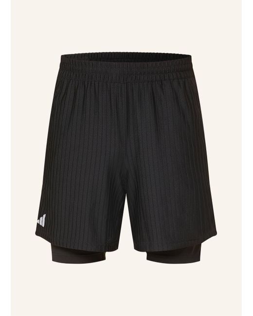 Adidas 2-in-1-Tennisshorts TENNIS CLIMACOOL SET in Black für Herren