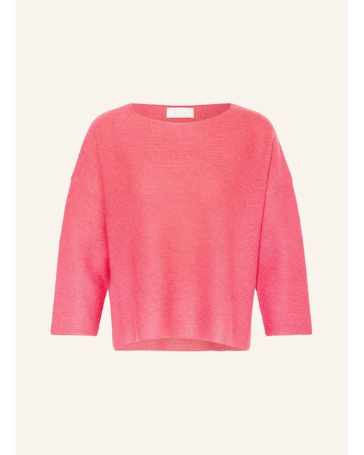 Ffc Pink Pullover mit Cashmere und 3/4-Arm