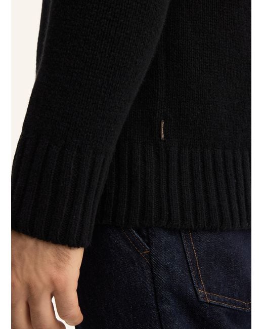 Windsor. Cashmere-Pullover in Black für Herren