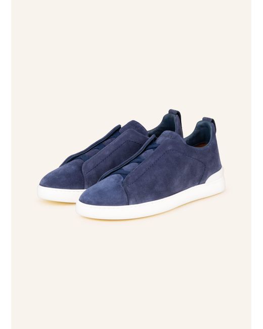 Zegna Slip-on-Sneaker TRIPLE STITCHTM in Blue für Herren