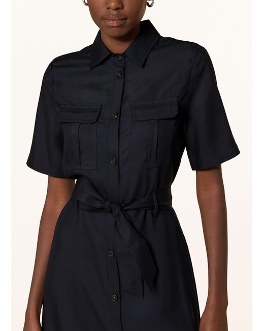 Woolrich Blue Hemdblusenkleid