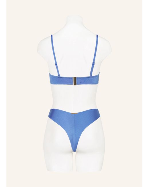 watercult Blue Brazilian-Bikini-Hose SHIMMERING SOLIDS
