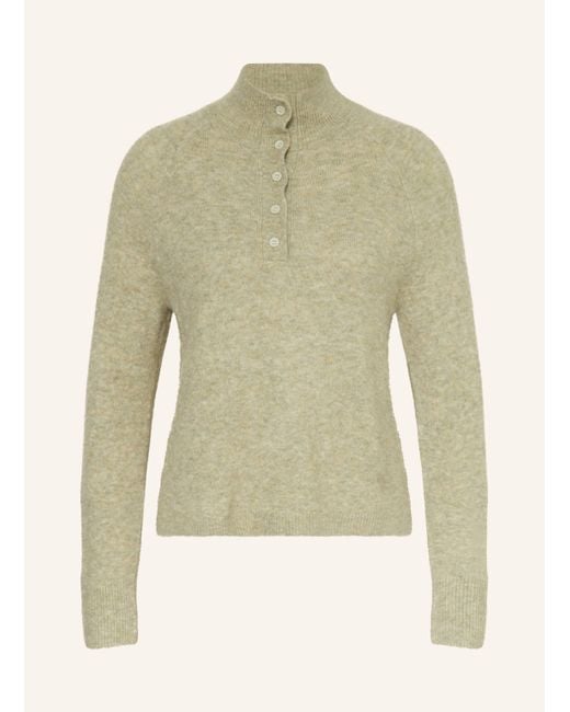 Opus Green Strick-Poloshirt PLUTTON