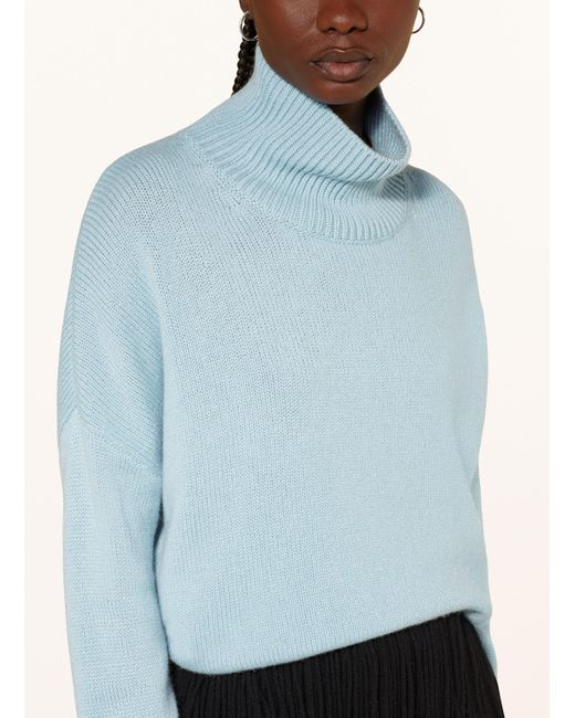 Lisa Yang Blue Cashmere-Pullover HEIDI