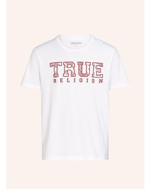 True Religion T-Shirt PAISLEY in Pink für Herren