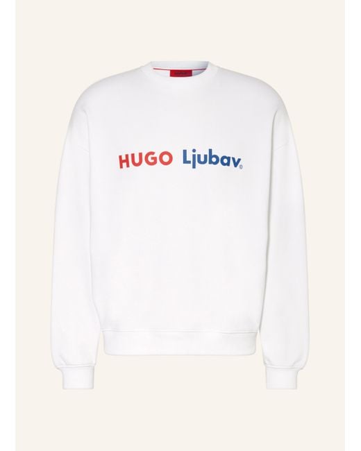 HUGO Natural Sweatshirt DAMOUR LJUBAV