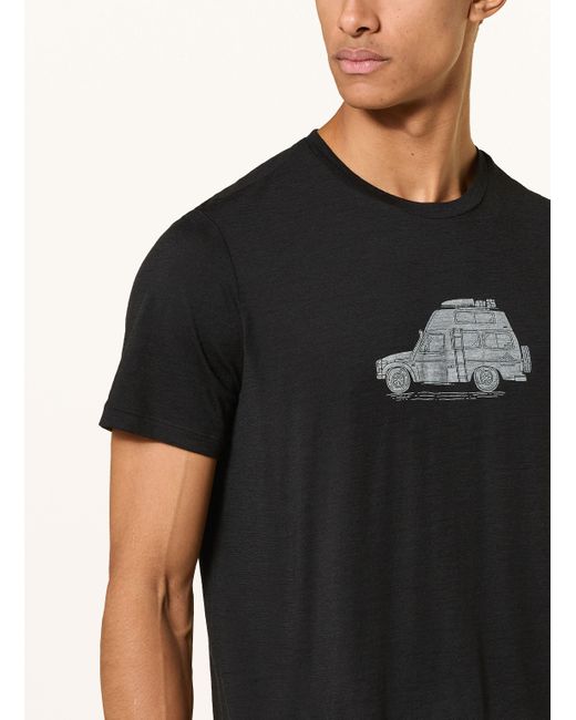 Icebreaker T-Shirt MERINO 150 TECH LITETM aus Merinowolle in Black für Herren