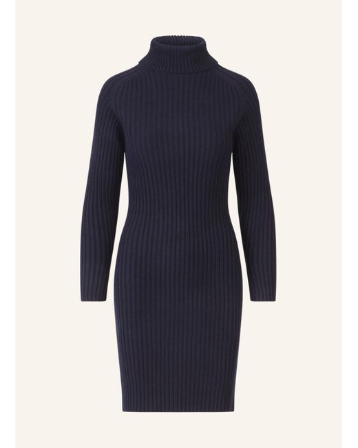 Apart Blue Rippenstrickkleid