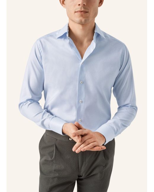 Eton of Sweden Contemporary fit Baumwoll-TM-Hemd in Blue für Herren