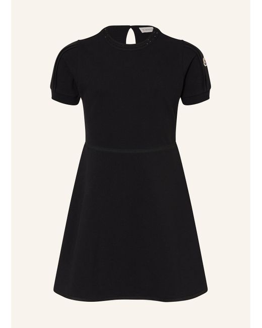 Moncler Black Kleid mit Strasssteinen