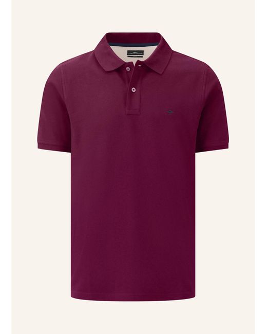 Fynch-Hatton Piqué-Poloshirt in Purple für Herren