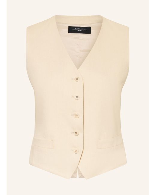 Weekend by Maxmara Natural Blazerweste PACE mit Leinen
