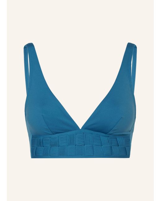 Maryan Mehlhorn Blue Triangel-Bikini-Top SOFTLINE
