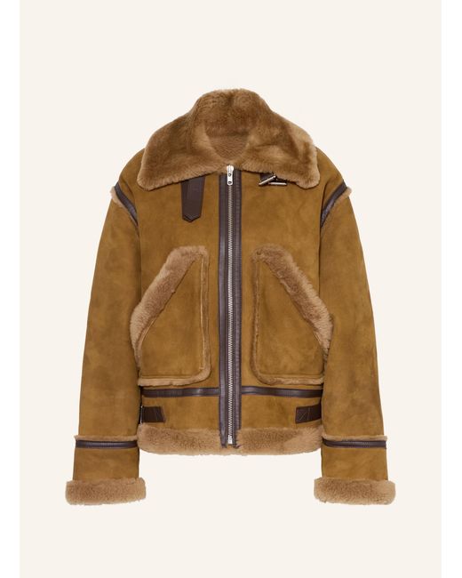Ba&sh Natural Lederjacke DULI