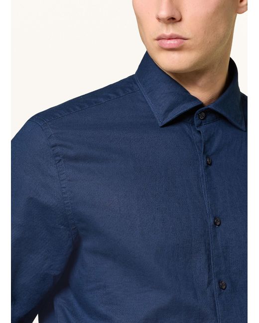 STROKESMAN'S Hemd Regular Fit in Blue für Herren