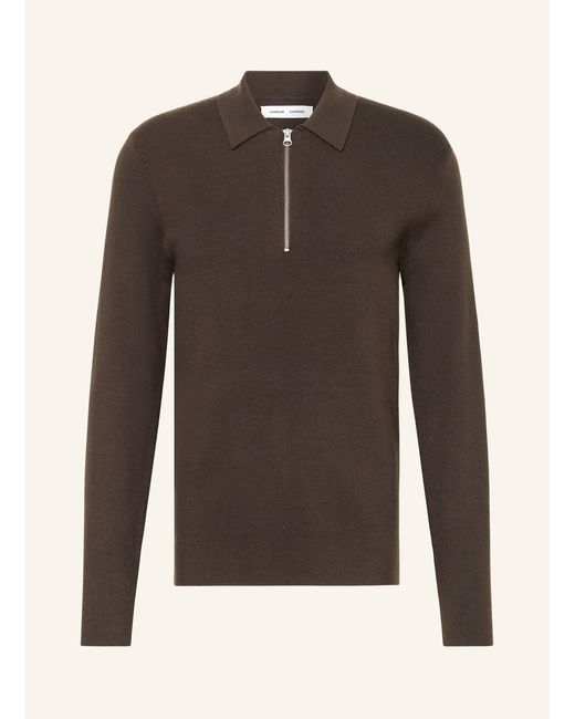 Samsøe & Samsøe Strick-Poloshirt GUNA in Brown für Herren