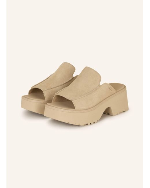 Ugg Natural Plateau-Pantoletten