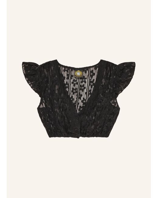 hammerschmid Black Dirndlbluse ANINA aus Spitze