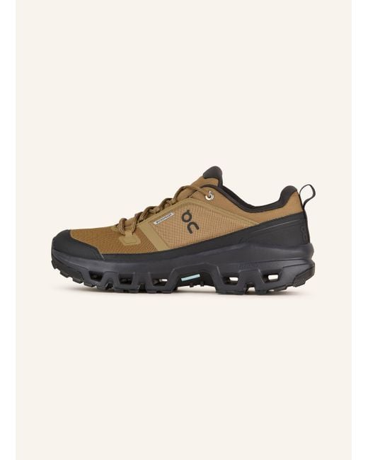 On Shoes Wanderschuhe CLOUDROCK LOW WP in Brown für Herren