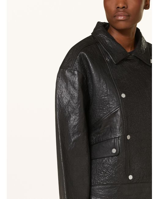 Ba&sh Black Lederjacke BRAD