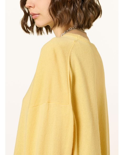 Ba&sh Yellow Cashmere-Pullover CHAYA