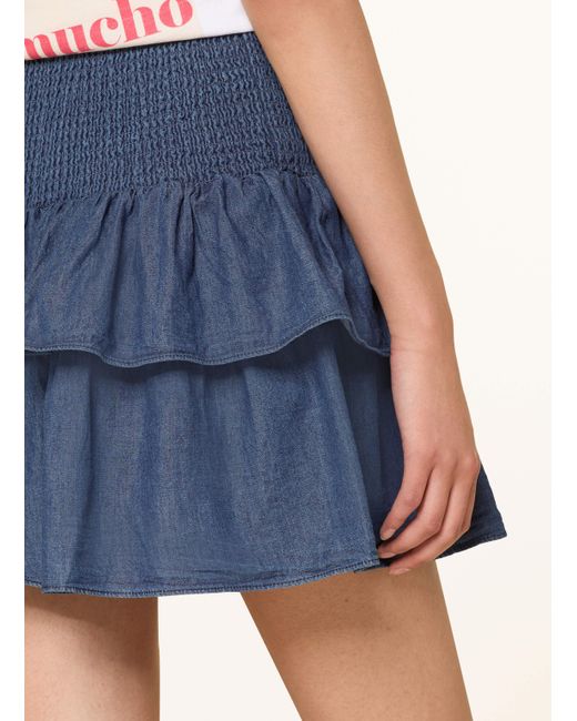 Neo Noir Blue Rock CARIN in Jeansoptik mit Volants