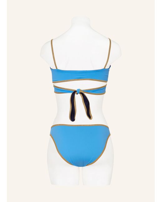 MYMARINI Blue Bustier-Bikini-Top SHINE zum Wenden