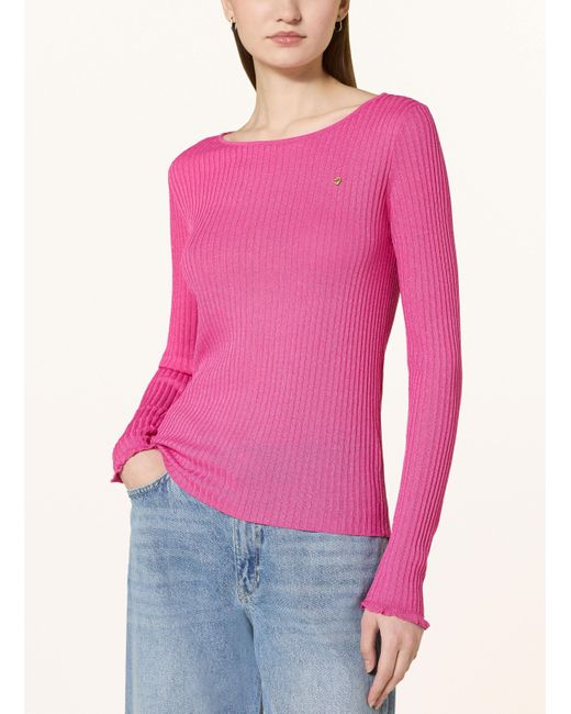 FABIENNE CHAPOT Pink Pullover GEMMA mit Glitzergarn