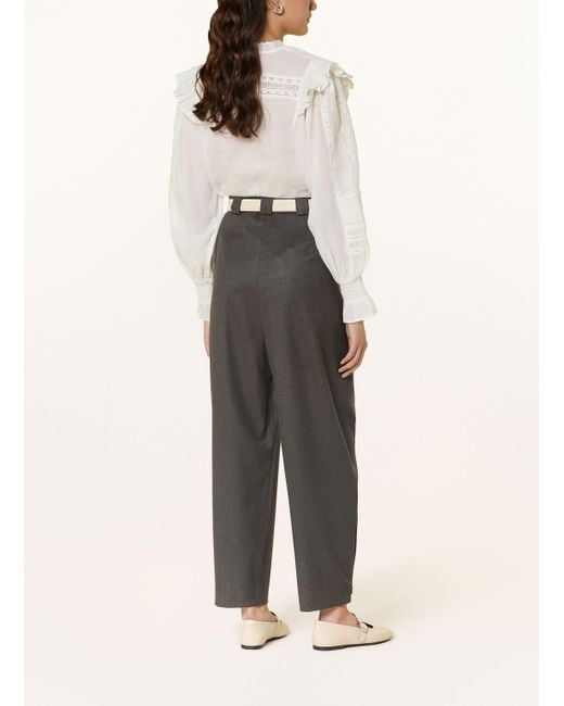 RAFFAELLO ROSSI Gray Flanellhose TAVIA