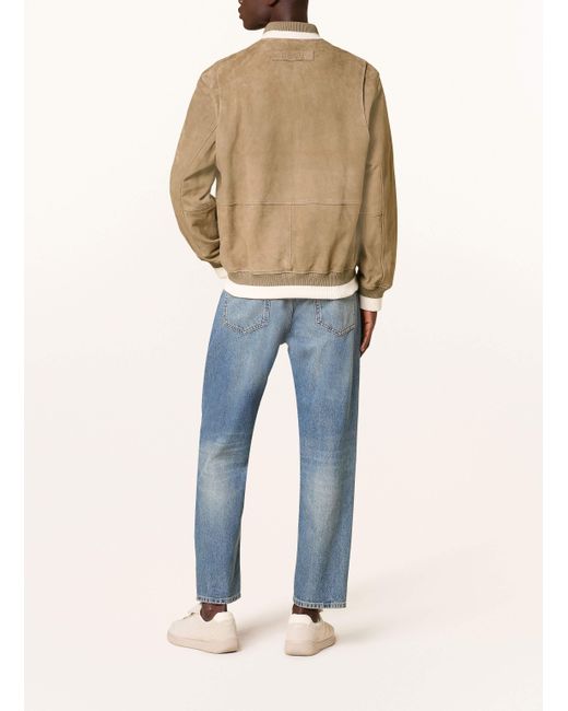 HUGO Lederjacke LEDAM in Natural für Herren