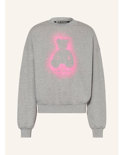 Palm Angels Oversized-Sweatshirt in Gray für Herren