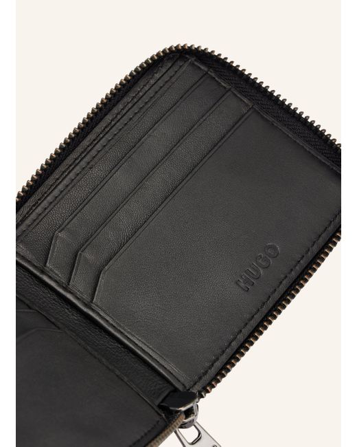 HUGO Brieftasche STCK_ZIP AROUND in Black für Herren