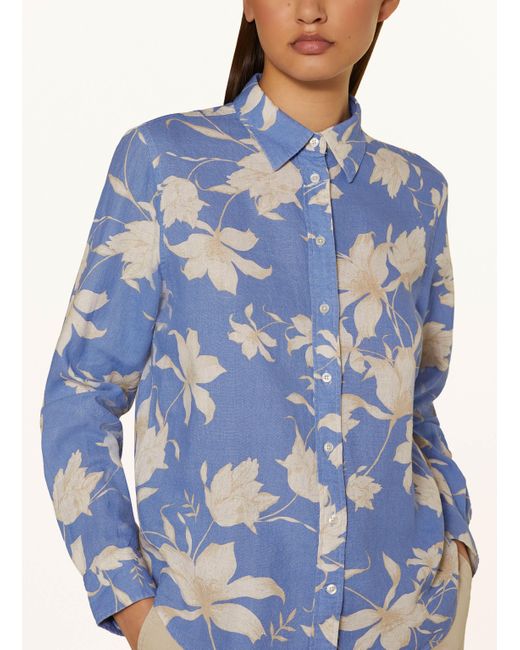 Gant Blue Hemdbluse mit Leinen