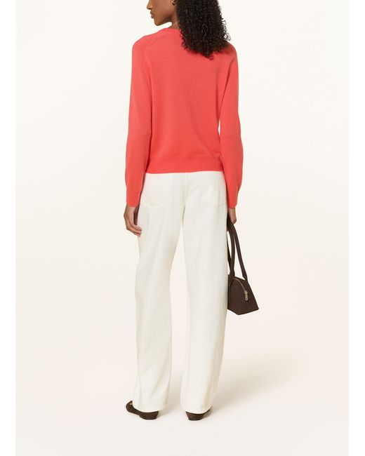 Repeat Cashmere Red Cashmere-Pullover