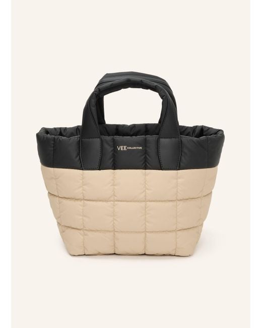 VEE COLLECTIVE Black Shopper PORTER TOTE SMALL mit Pouch