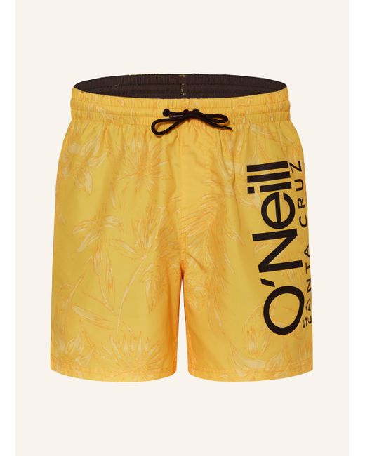 O'neill Sportswear Badeshorts MIX & MATCH CALI FLORAL 16" in Yellow für Herren