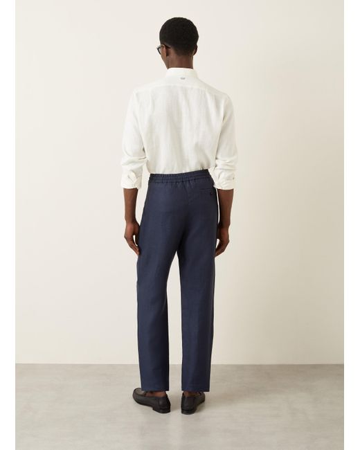 Agnona Leinenhose Regular Fit in Blue für Herren