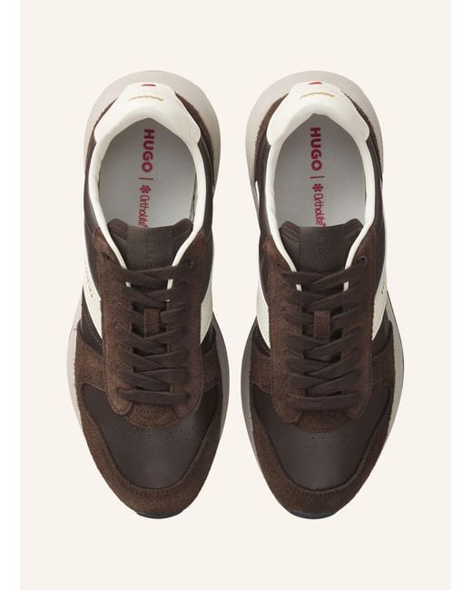 HUGO Sneaker GO3_PUSD in Brown für Herren